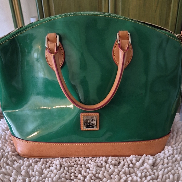Dooney & Bourke Handbags - Dooney & Bourke Green and Tan Tote Bag